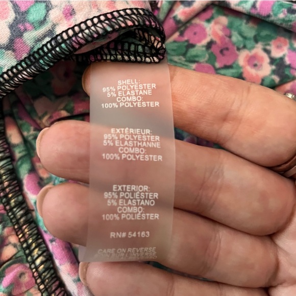 New Harper Rose Pink Floral Ruffle Hem Jersey Knit Mini Dress Size L NWT - Picture 13 of 14